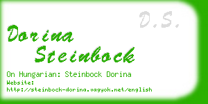 dorina steinbock business card